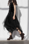 Marc Le Bihan 2590 Collection of Triple Tulle Silk Skirts Handmade in France MLB-2590-HEI Black